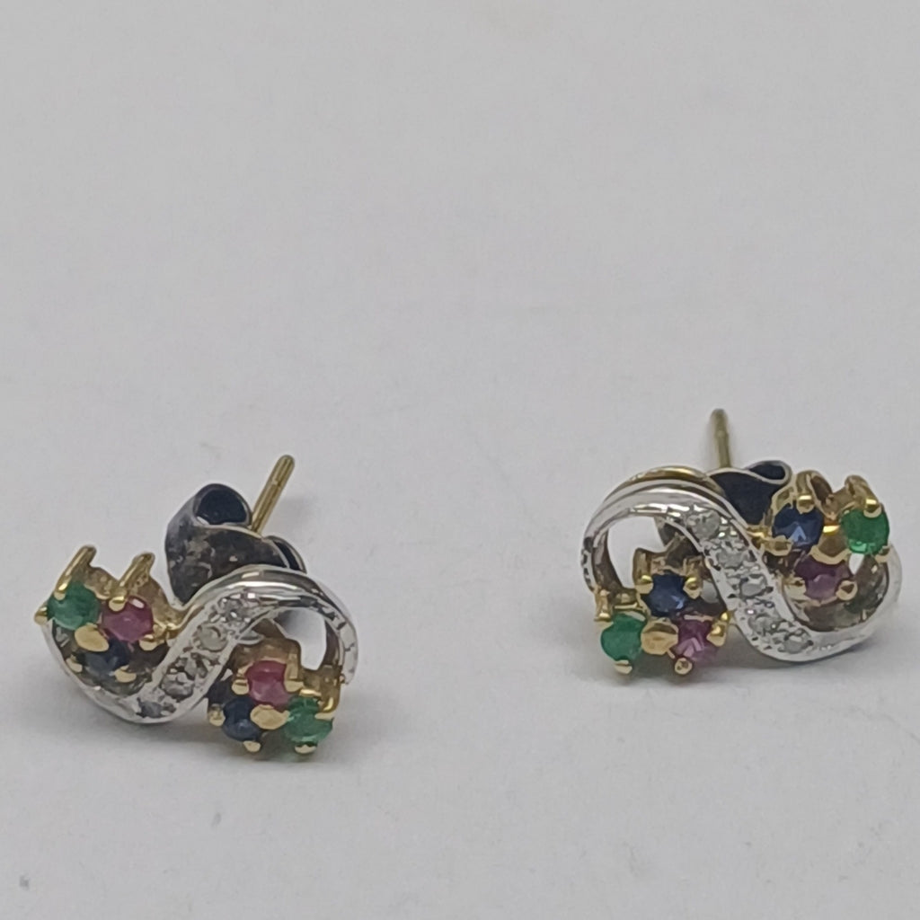 BROQUELES PAR ORO 14 K 1,70 GRMS (SEMINUEVO)