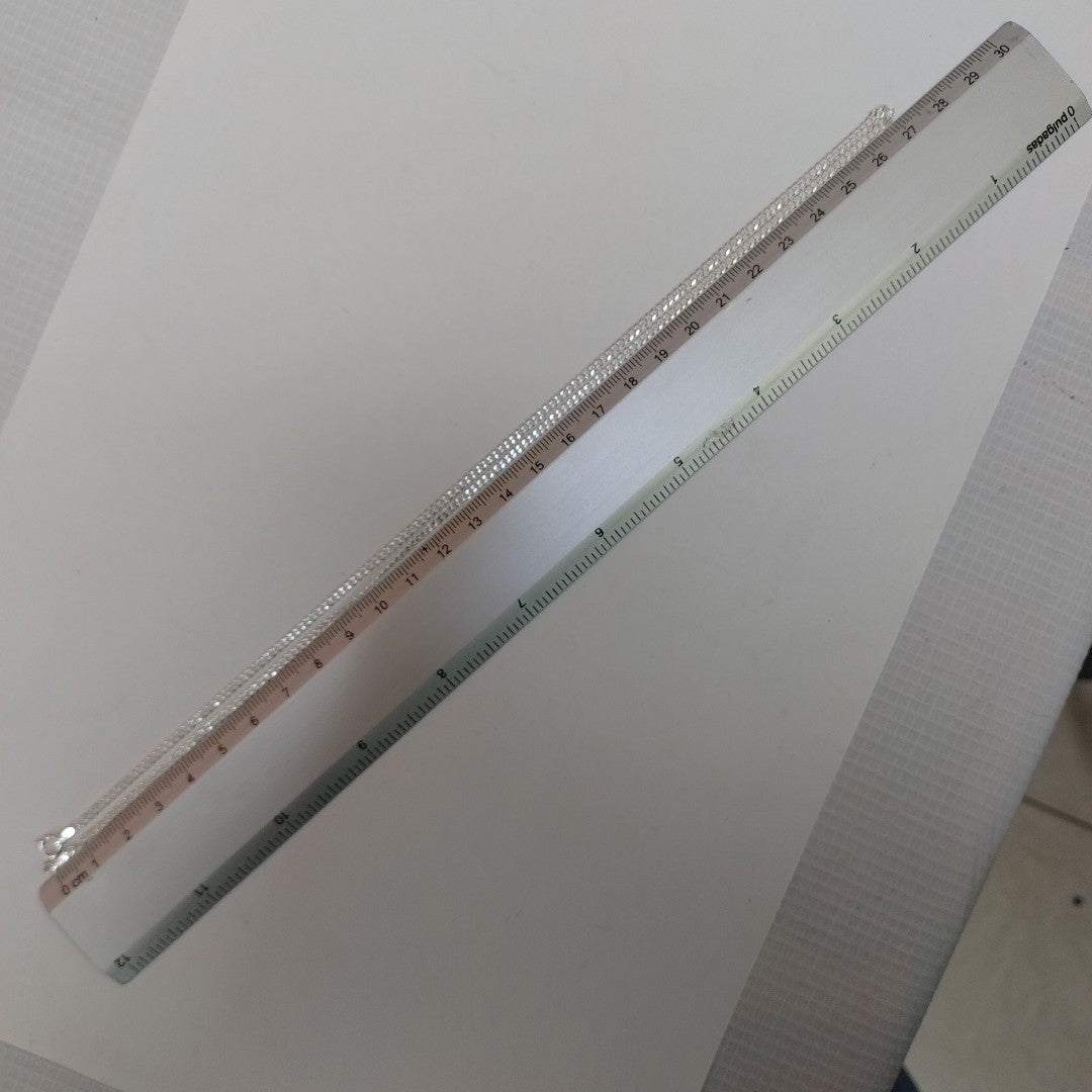 CADENA TEJIDO BARBADO PLATA .925 55 CM 5.3 GR (NUEVO)