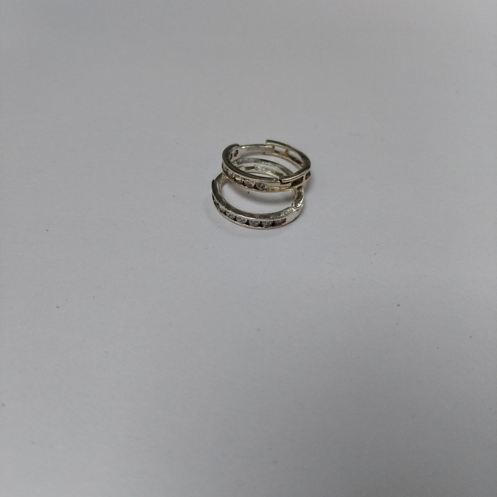 ARRACADAS C/CIRCONIAS PLATA .925 2.1 GR (NUEVO)