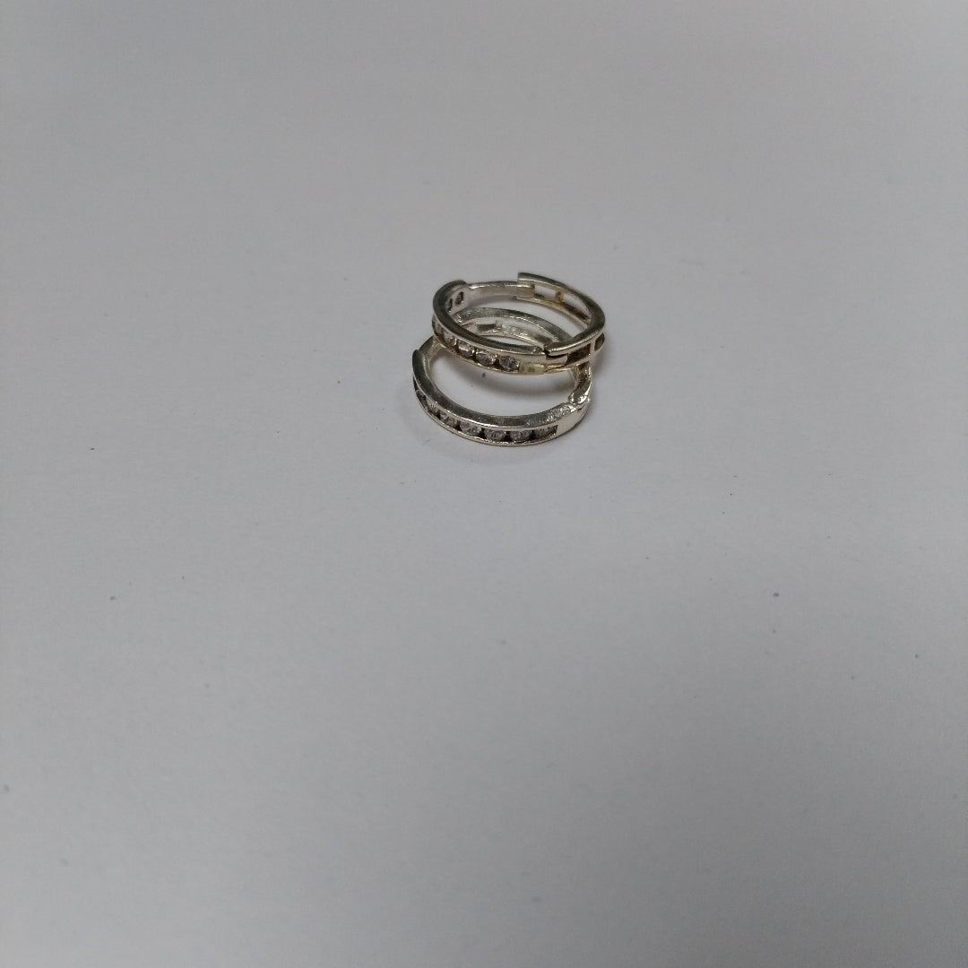 ARRACADAS C/CIRCONIAS PLATA .925 2.1 GR (NUEVO)