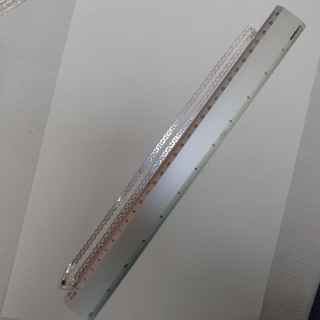 CADENA TEJIDO GUCHI PLATA .925 55 CM 12.8 GR (NUEVO)