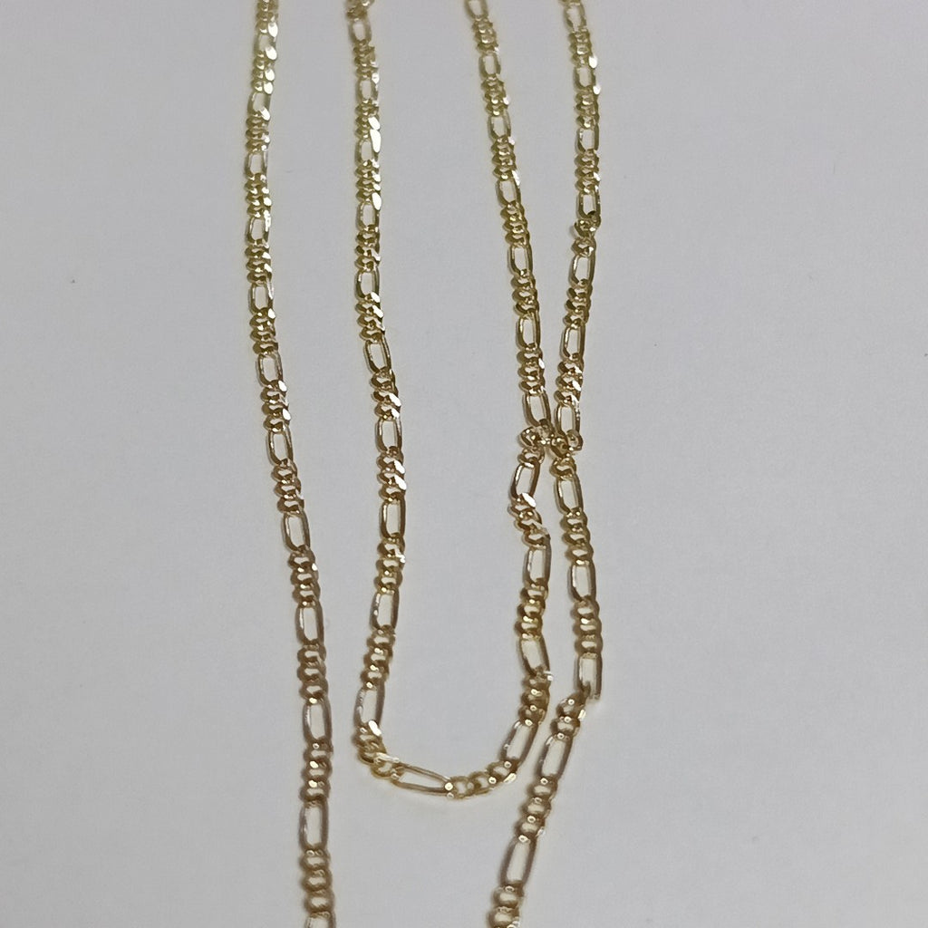 CADENAS TEJIDO 3X1 ORO 10K 55 CM 3.2 GR (NUEVO)