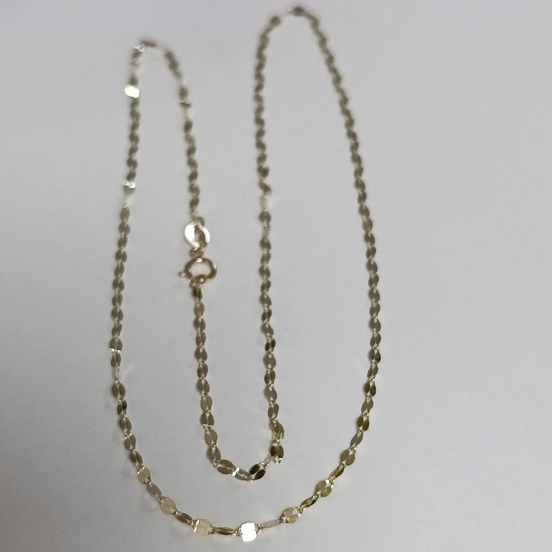 CADENAS TEJIDO ESPECIAL ORO 10K 50 CM 1 GR (NUEVO)