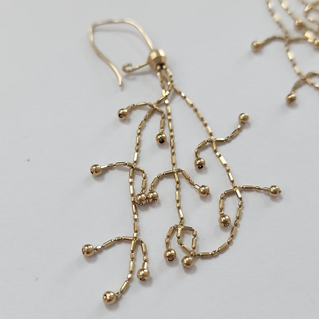 ARETES PAR ORO 14 K 2,80 GRMS (SEMINUEVO)