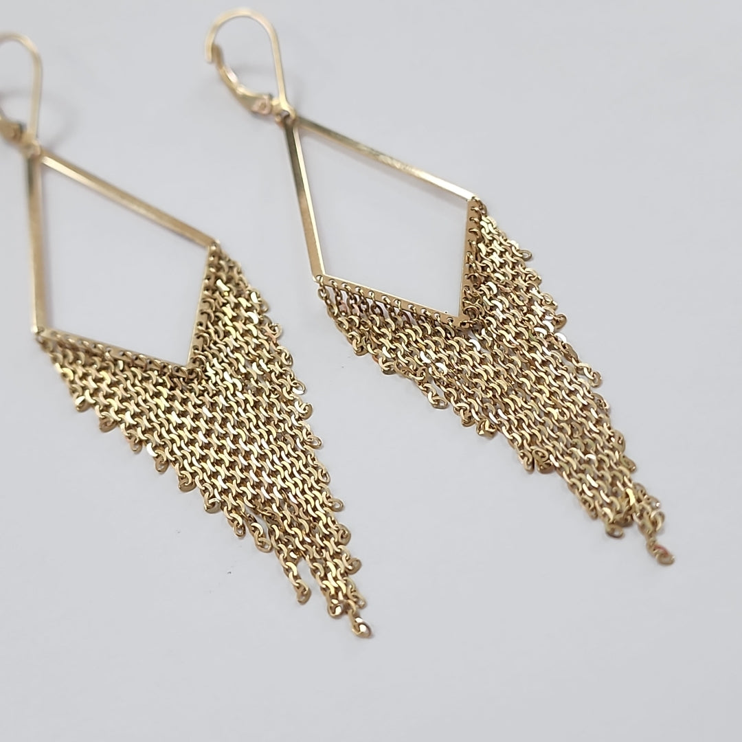 ARETES PAR ORO 14 K 4,90 GRMS (SEMINUEVO)