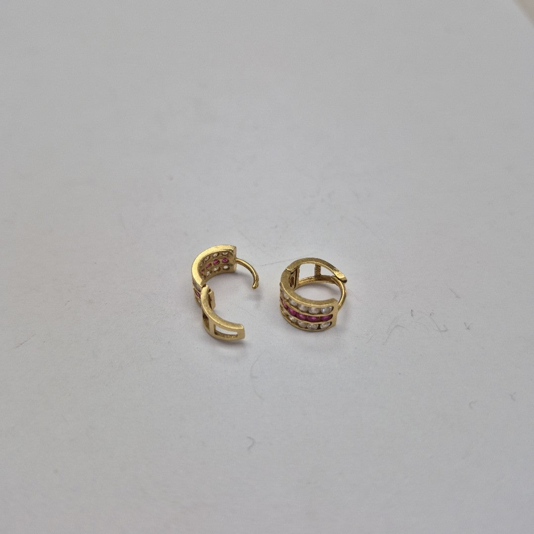 ARRACADAS PAR ORO 14 K 2,00 GRMS (SEMINUEVO)