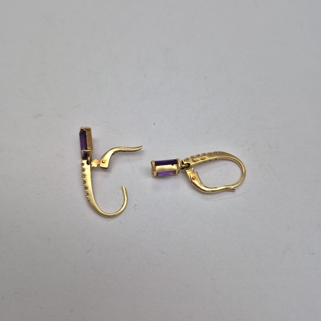 ARETES PAR ORO 14 K 4,30 GRMS (SEMINUEVO)