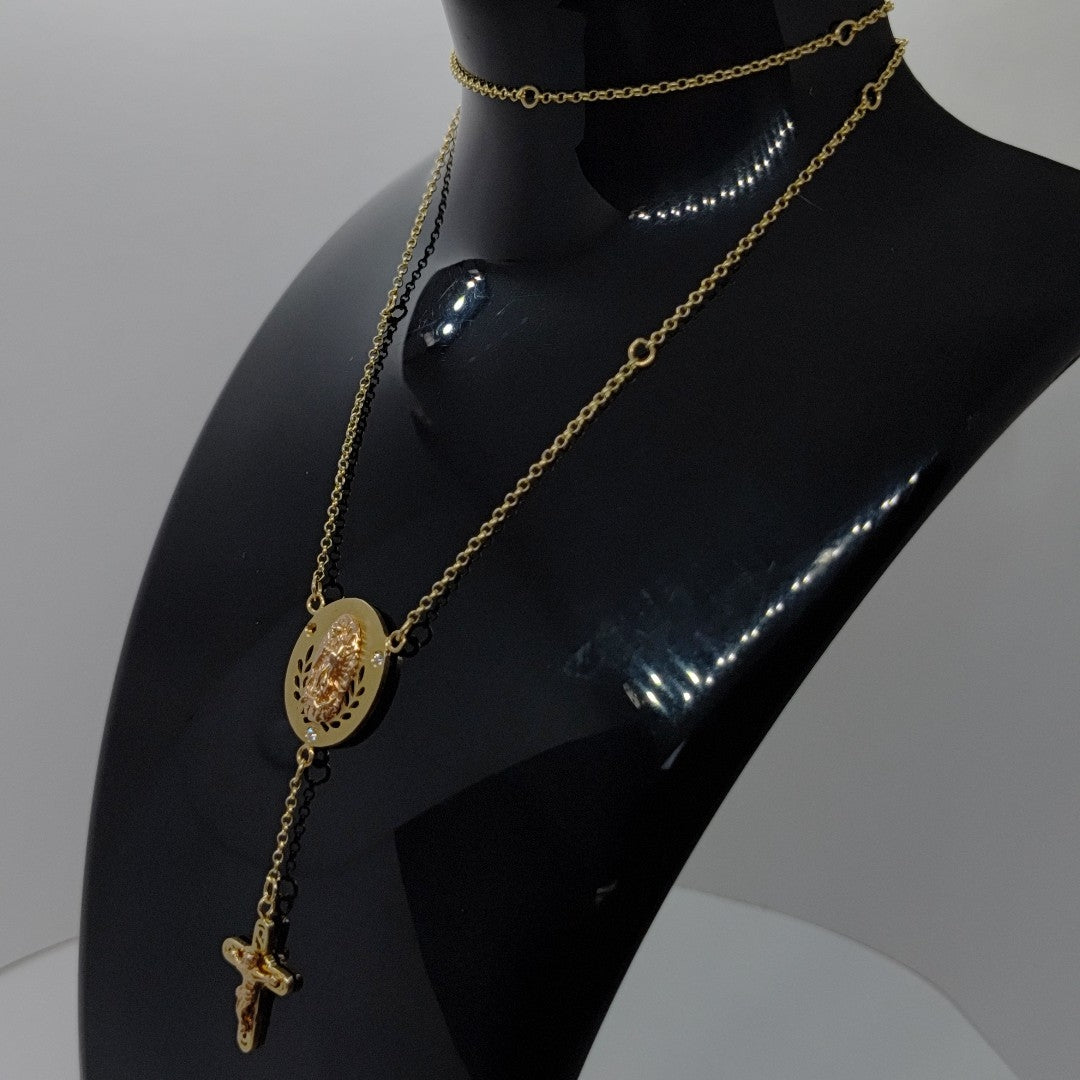 CADENA ORO COMBINADO 14 K 6,00 GRMS (SEMINUEVO)