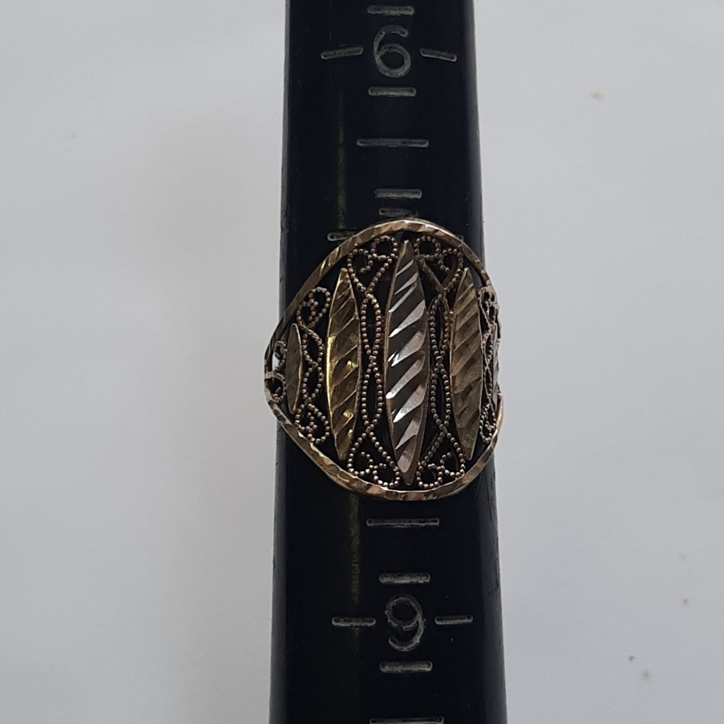 ANILLO ORO, ORO BLANCO 10 K 2.1 GRMS (SEMINUEVO)