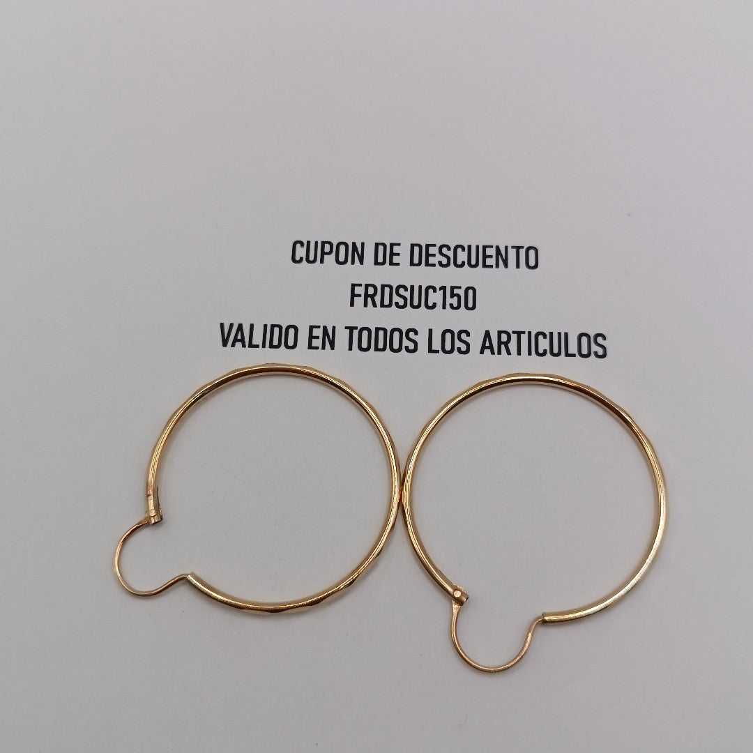 ARRACADAS PAR ORO 8 K 2.3 GRMS (SEMINUEVO)