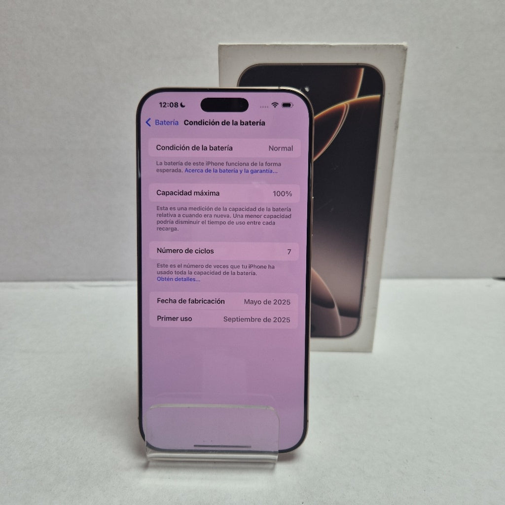 CELULAR APPLE IPHONE 16 PRO MAX A3295 (2024) 256 GB 8 GB RAM (SEMINUEVO)