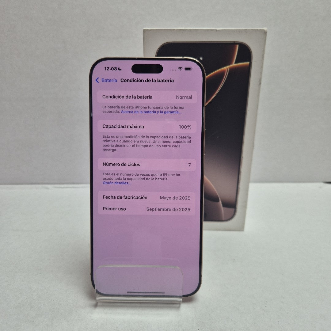 CELULAR APPLE IPHONE 16 PRO MAX A3295 (2024) 256 GB 8 GB RAM (SEMINUEVO)