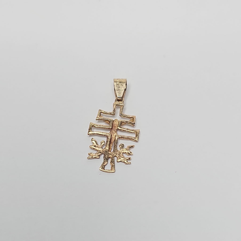 CRUZ DE CARAVACA ORO 14 K 1,30 GRMS (SEMINUEVO)