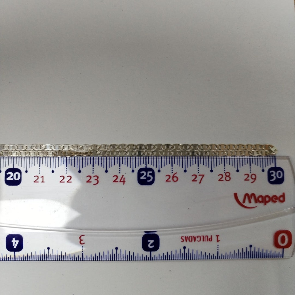 CADENA TEJIDO ESPEJO PLATA .925 60 CM 4.4 GR (NUEVO)