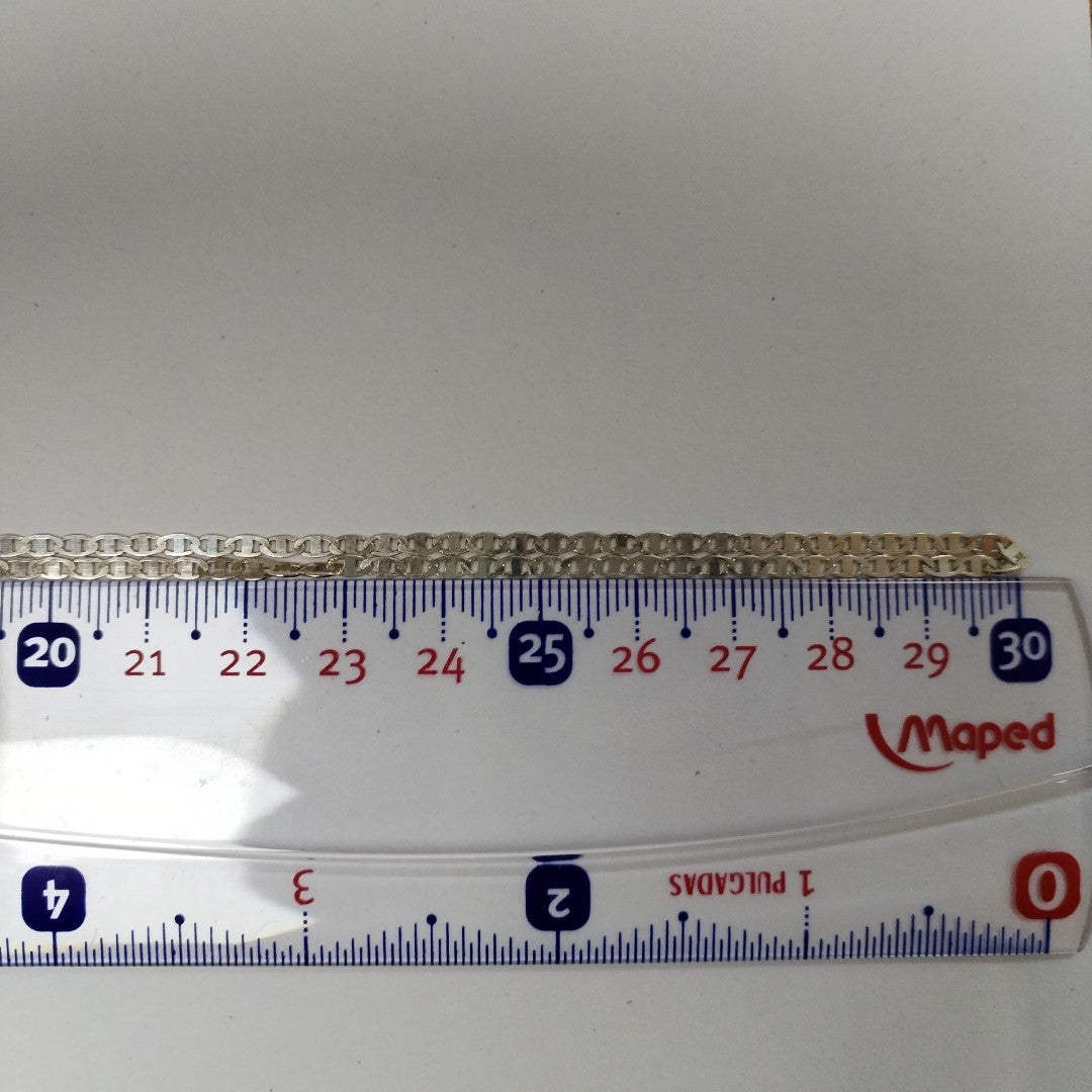 CADENA TEJIDO ESPEJO PLATA .925 60 CM 4.4 GR (NUEVO)