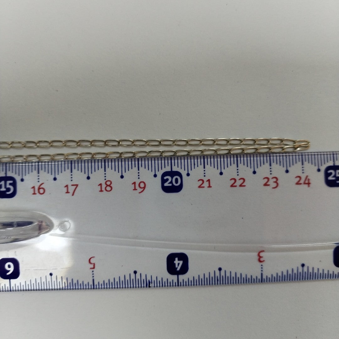 CADENA TEJIDO ESLABONES PLATA .925 50 CM 2.5 GR (NUEVO)