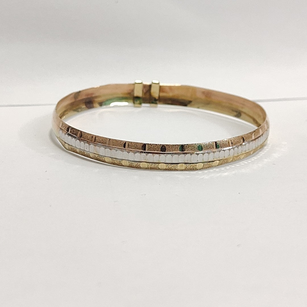 PULSERA RIGIDA ORO 10 K 4,20 GRMS (SEMINUEVO)