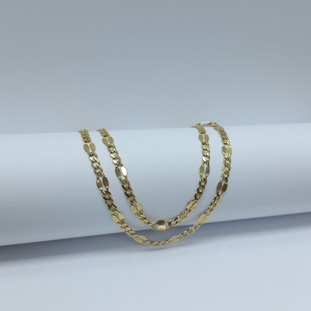 CADENAS TEJIDO ESPECIAL ORO 10K 50 CM 6.5 GR (NUEVO)
