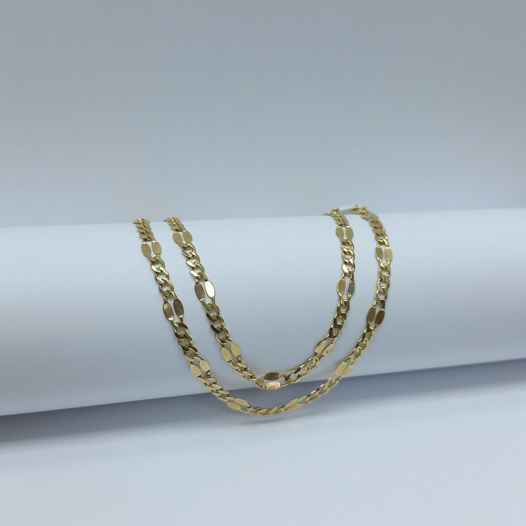CADENAS TEJIDO ESPECIAL ORO 10K 50 CM 6.5 GR (NUEVO)