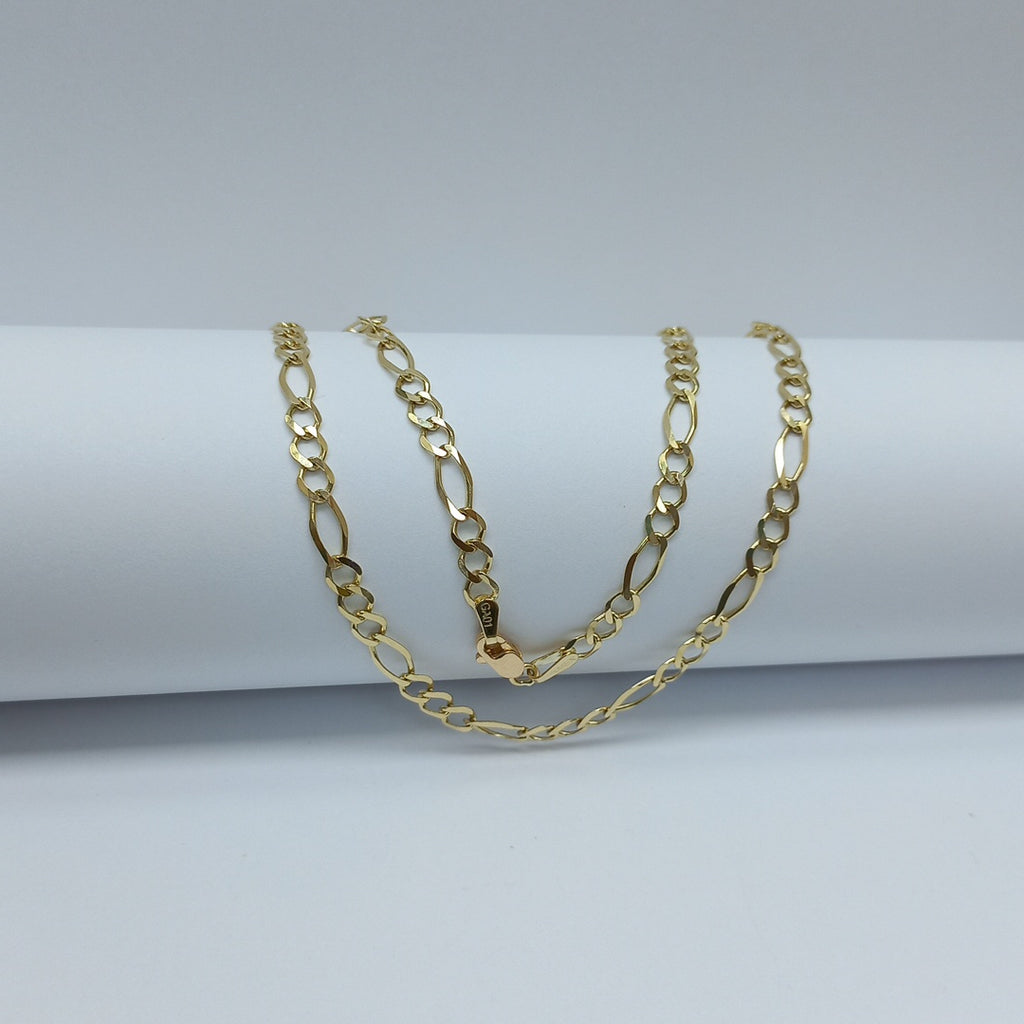 CADENAS TEJIDO 3X1 ORO 10K 55 CM 6.2 GR (NUEVO)