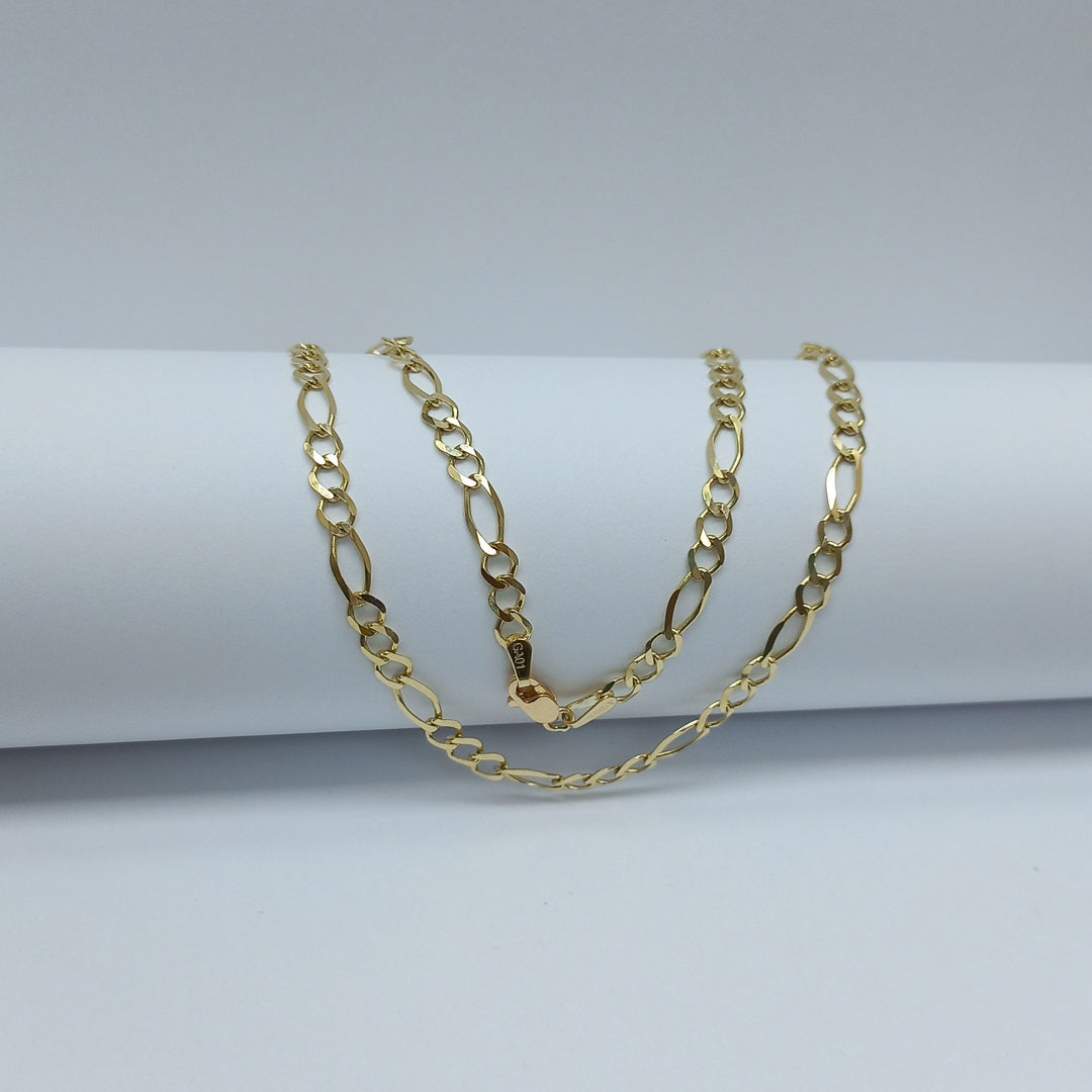 CADENAS TEJIDO 3X1 ORO 10K 55 CM 6.2 GR (NUEVO)