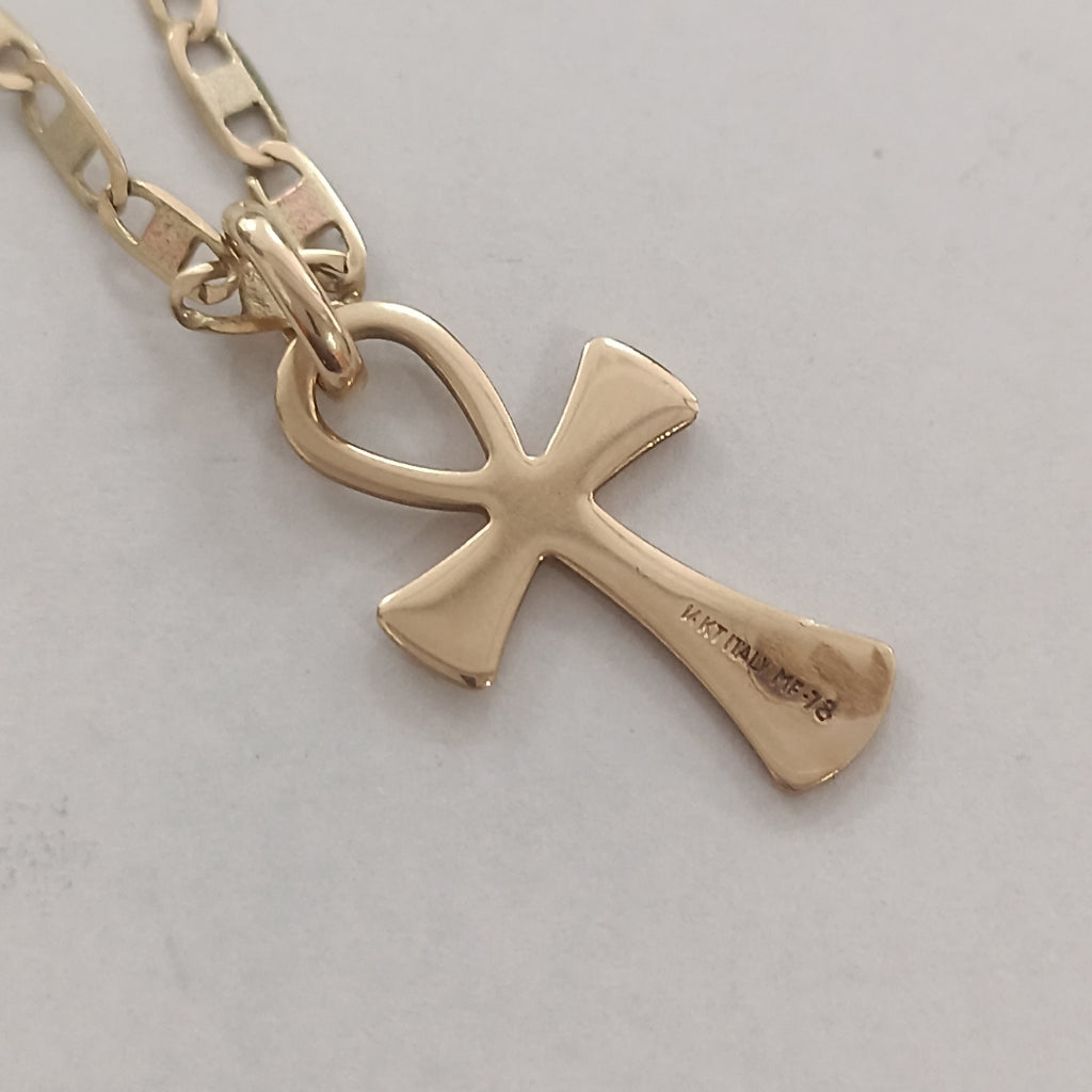 CADENA,CRUZ ORO 14 K 6,90 GRMS (SEMINUEVO)
