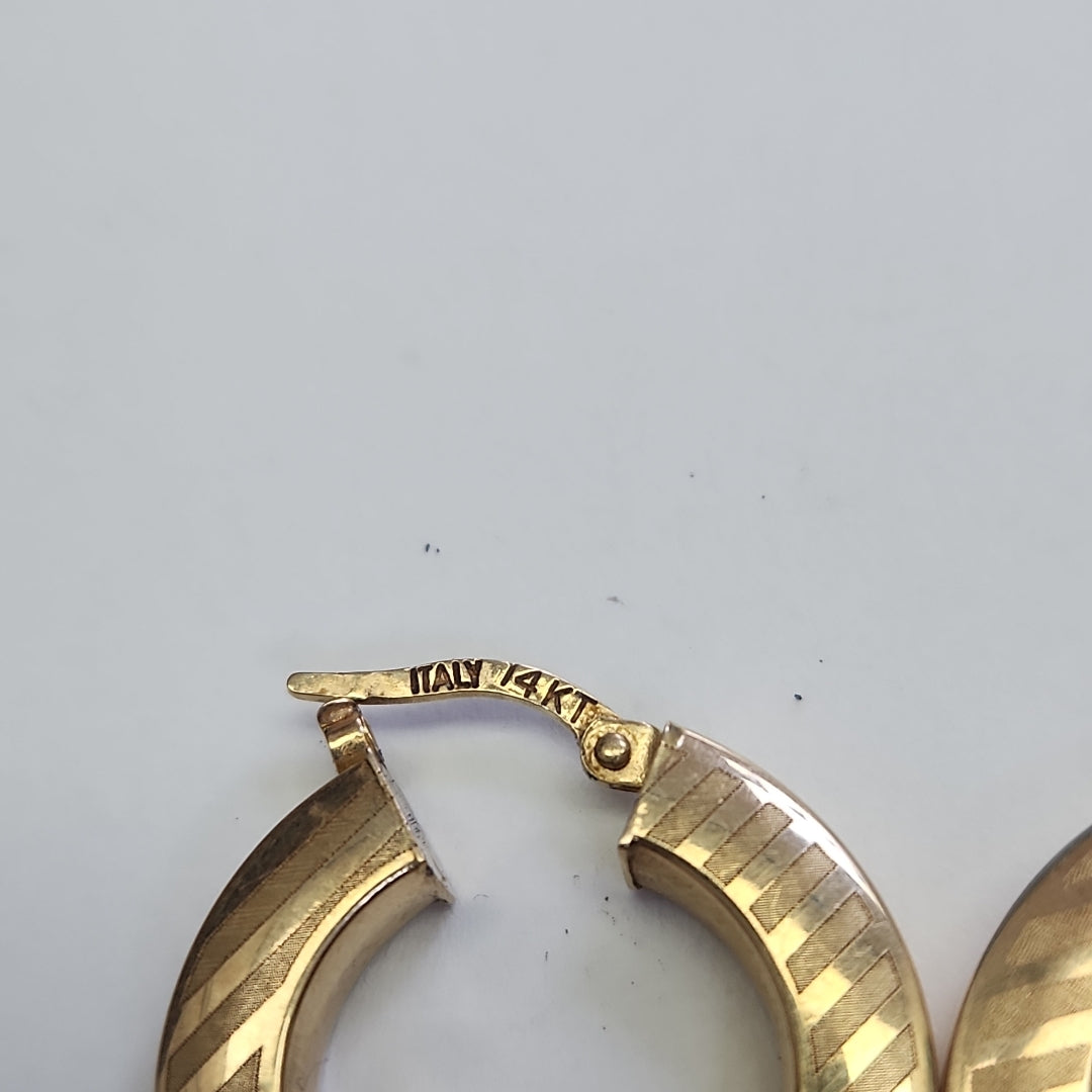 ARRACADAS PAR ORO 14 K 4.7 GRMS (SEMINUEVO)