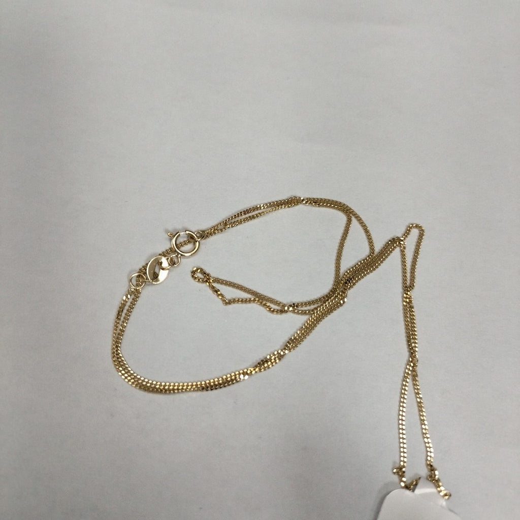 CADENAS TEJIDO BARBADA ORO 10K 50 CM 1.7 GR (NUEVO)