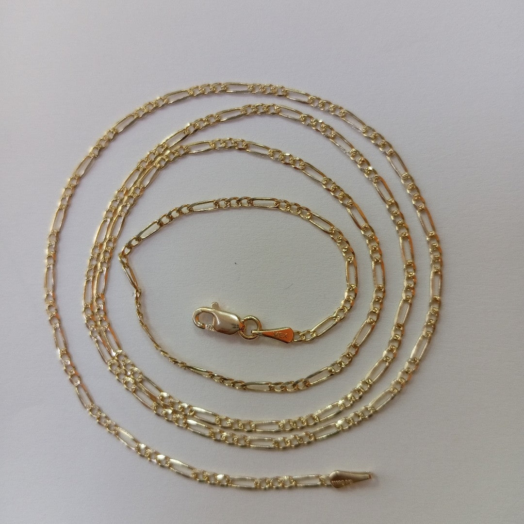 CADENAS 3X1 ORO 14K 55 CM 4 GR (NUEVO)