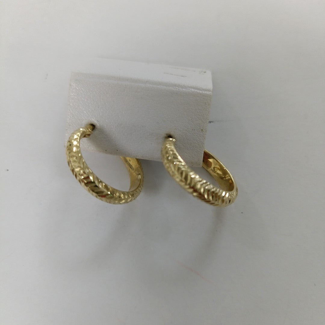 ARRACADAS PAR ORO 14 K 1.7 GRMS (SEMINUEVO)