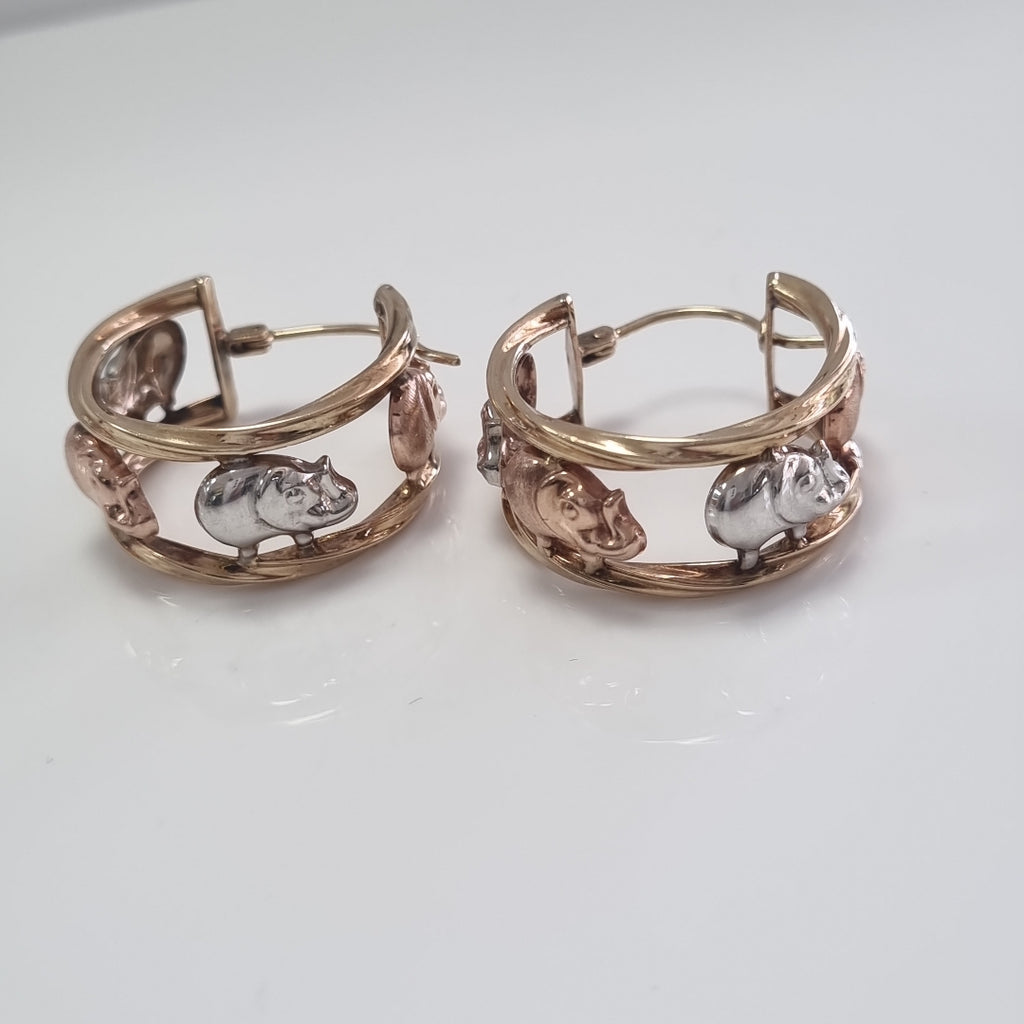 ARRACADAS PAR ORO 10 K 5.1 GRMS (SEMINUEVO)