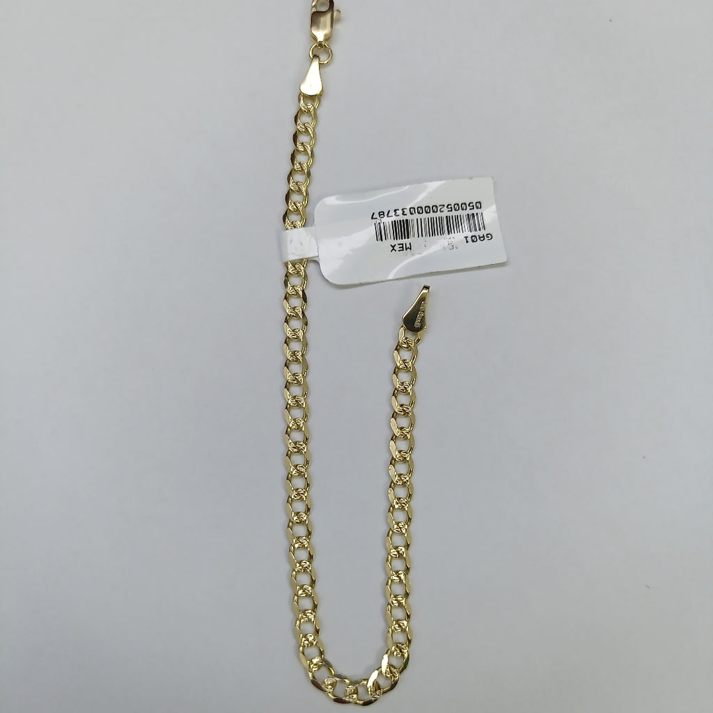 PULSERAS BARBADA ORO 14K 18 CM 4.6 GR (NUEVO)