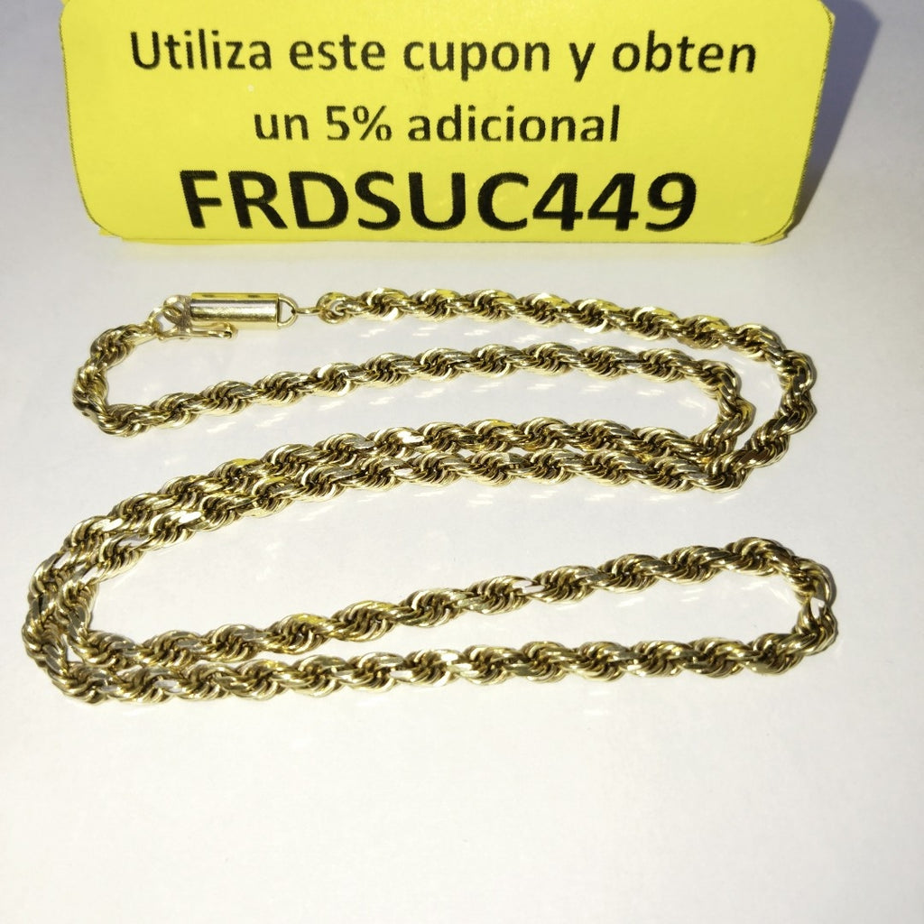 CADENA ORO 14 K 21.6 GRMS (SEMINUEVO)