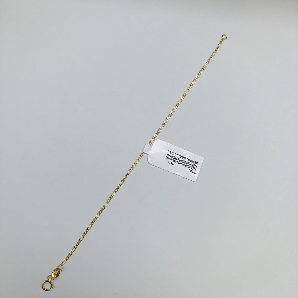 PULSERAS TEJIDO 3X1 ORO 14K 16 CM 0.9 GR (NUEVO)