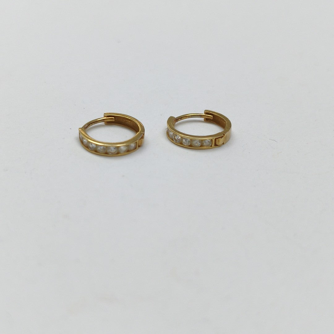 ARRACADAS PAR ORO 14 K 1 GRMS (SEMINUEVO)