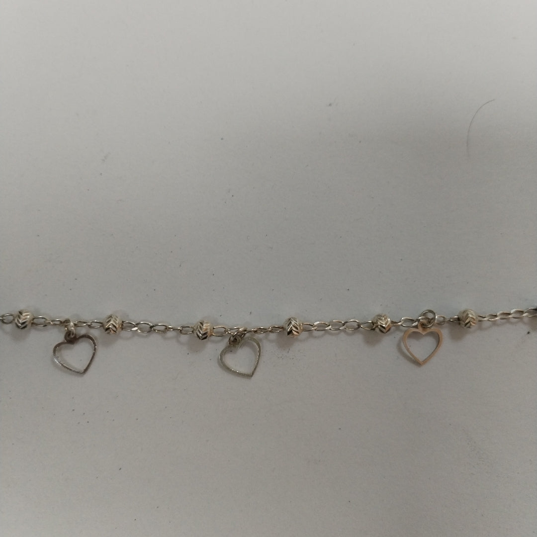 PULSERA TEJIDO ESPECIAL PLATA .925 18 CM 2.7 GR (NUEVO)