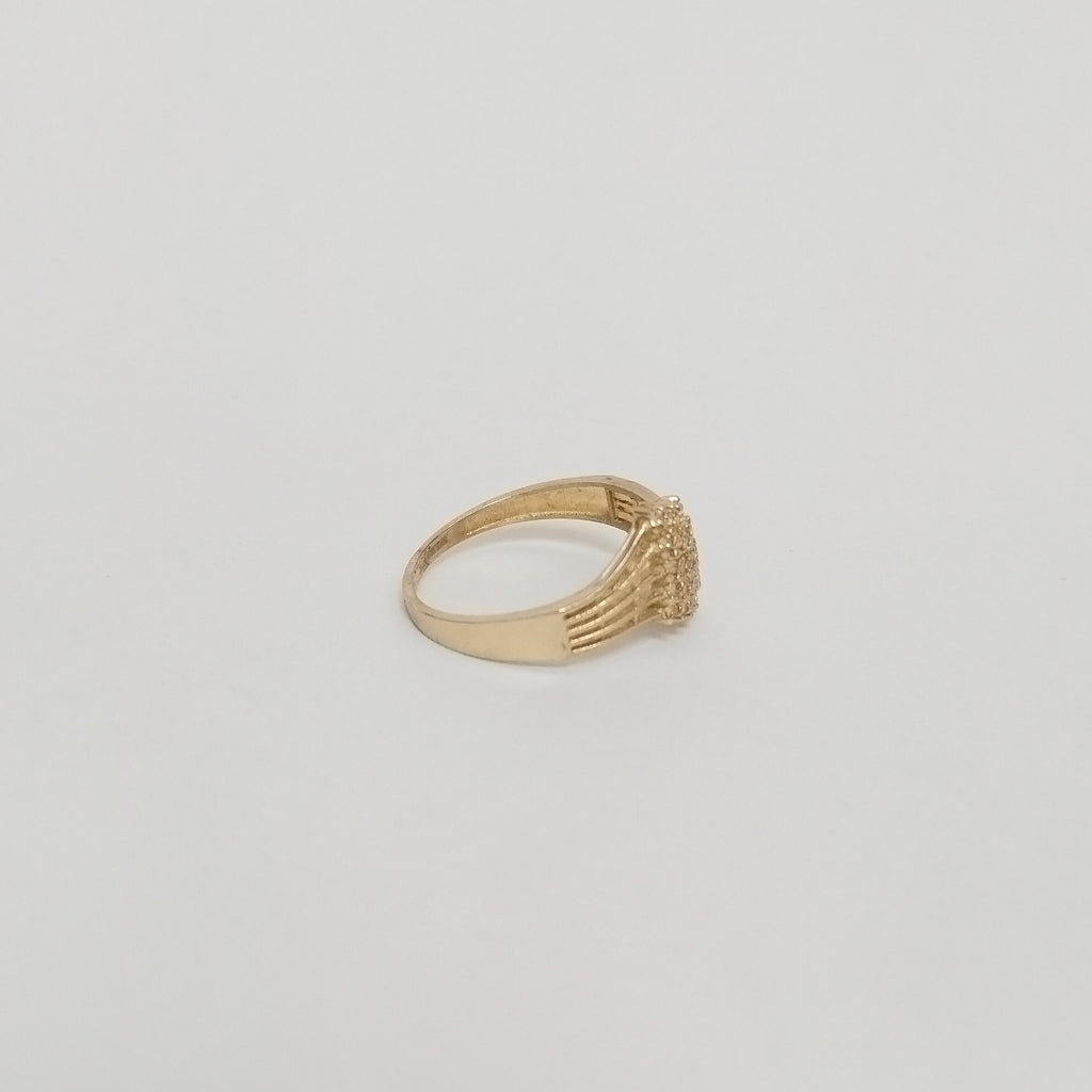 ANILLOS C/CIRCONIA ORO 10K TALLA 8 2.2 GR (NUEVO)