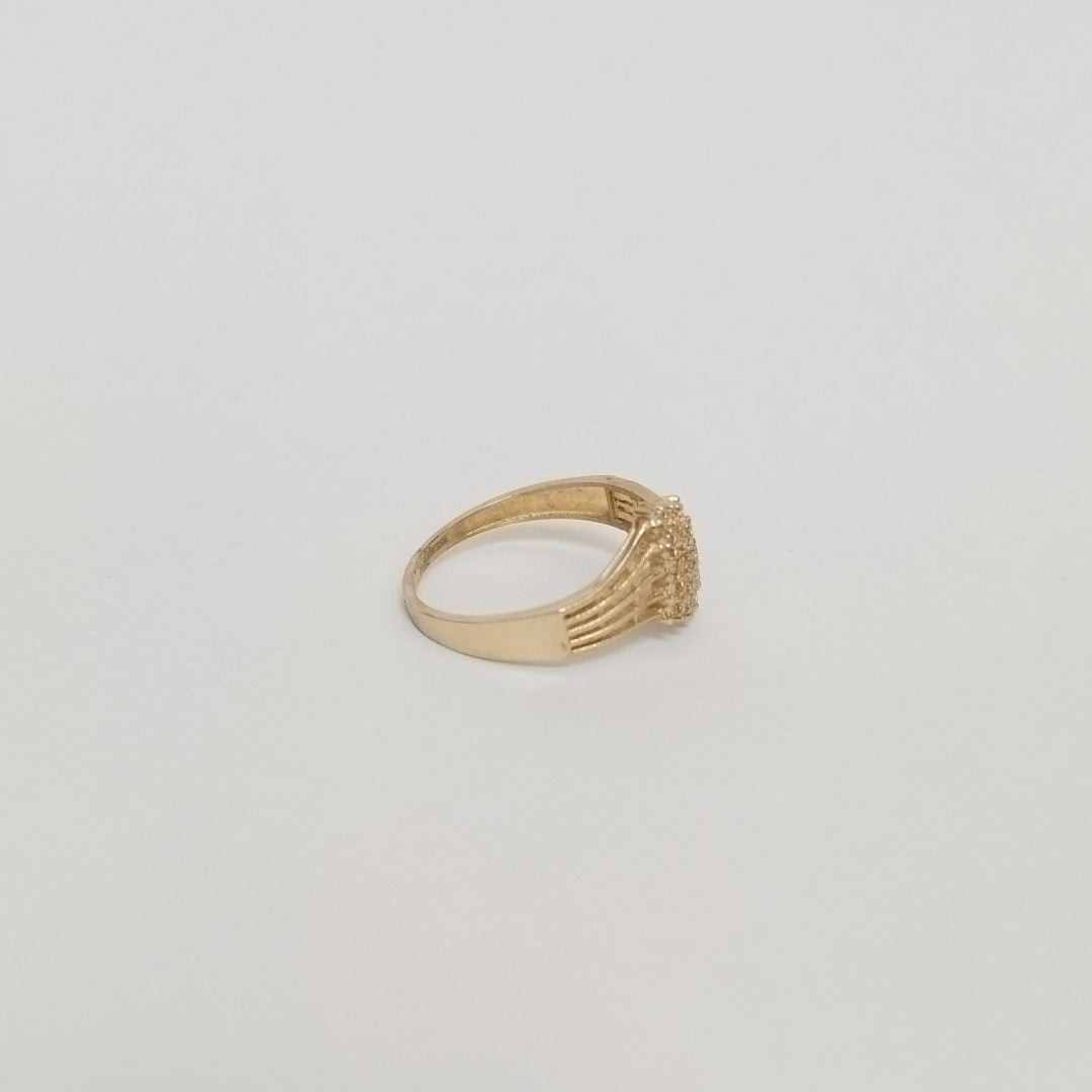 ANILLOS C/CIRCONIA ORO 10K TALLA 8 2.2 GR (NUEVO)