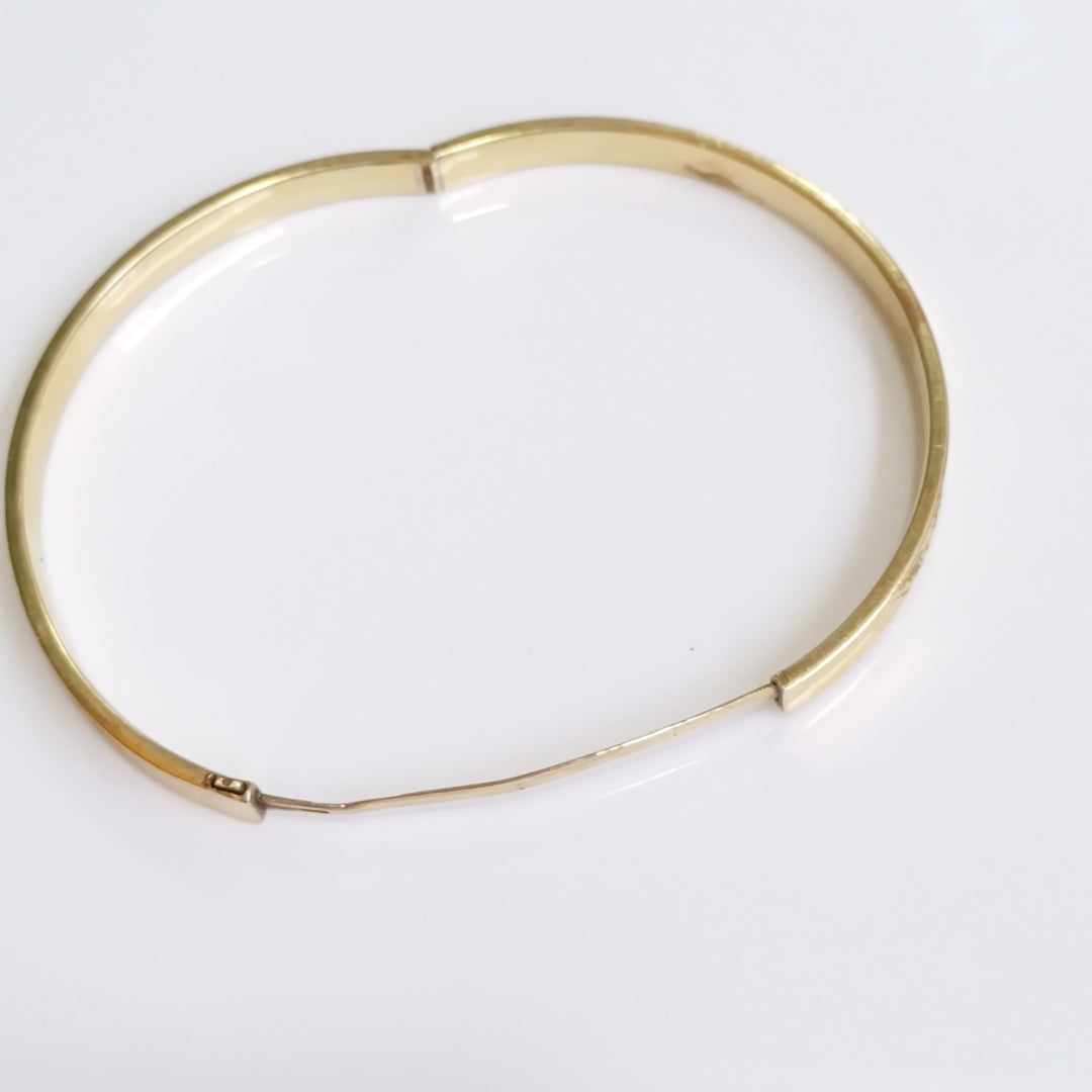 PULSERA RIGIDA ORO 14 K 5,80 GRMS (SEMINUEVO)