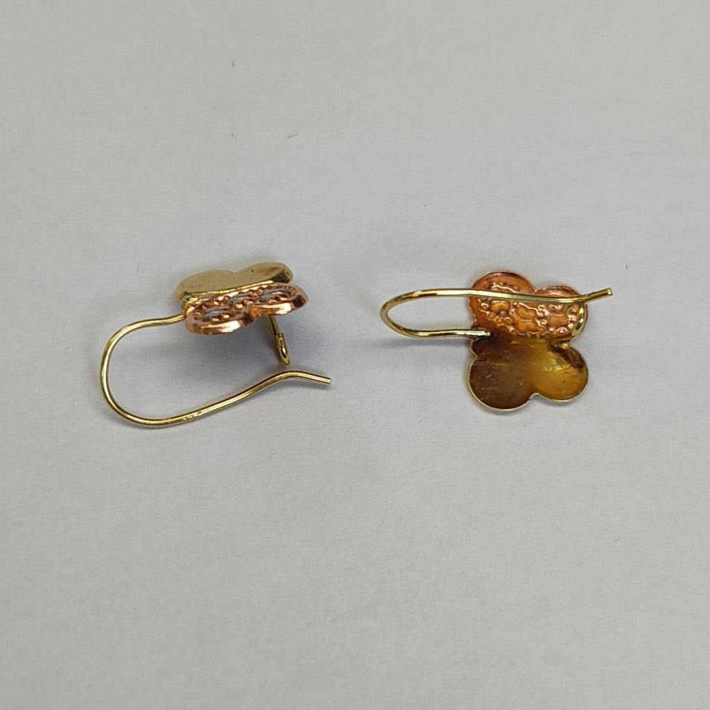 ARETES PAR ORO COMBINADO 14 K 0.7 GRMS (SEMINUEVO)