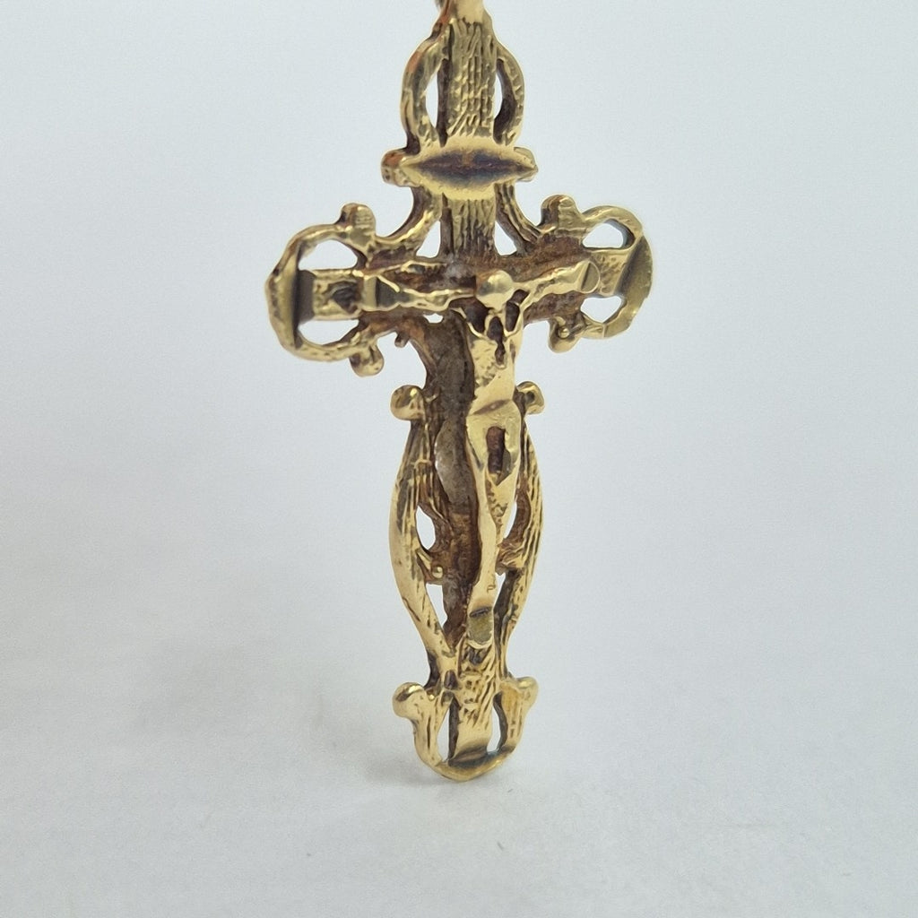 CRUCIFIJO ORO 14 K 1,20 GRMS (SEMINUEVO)