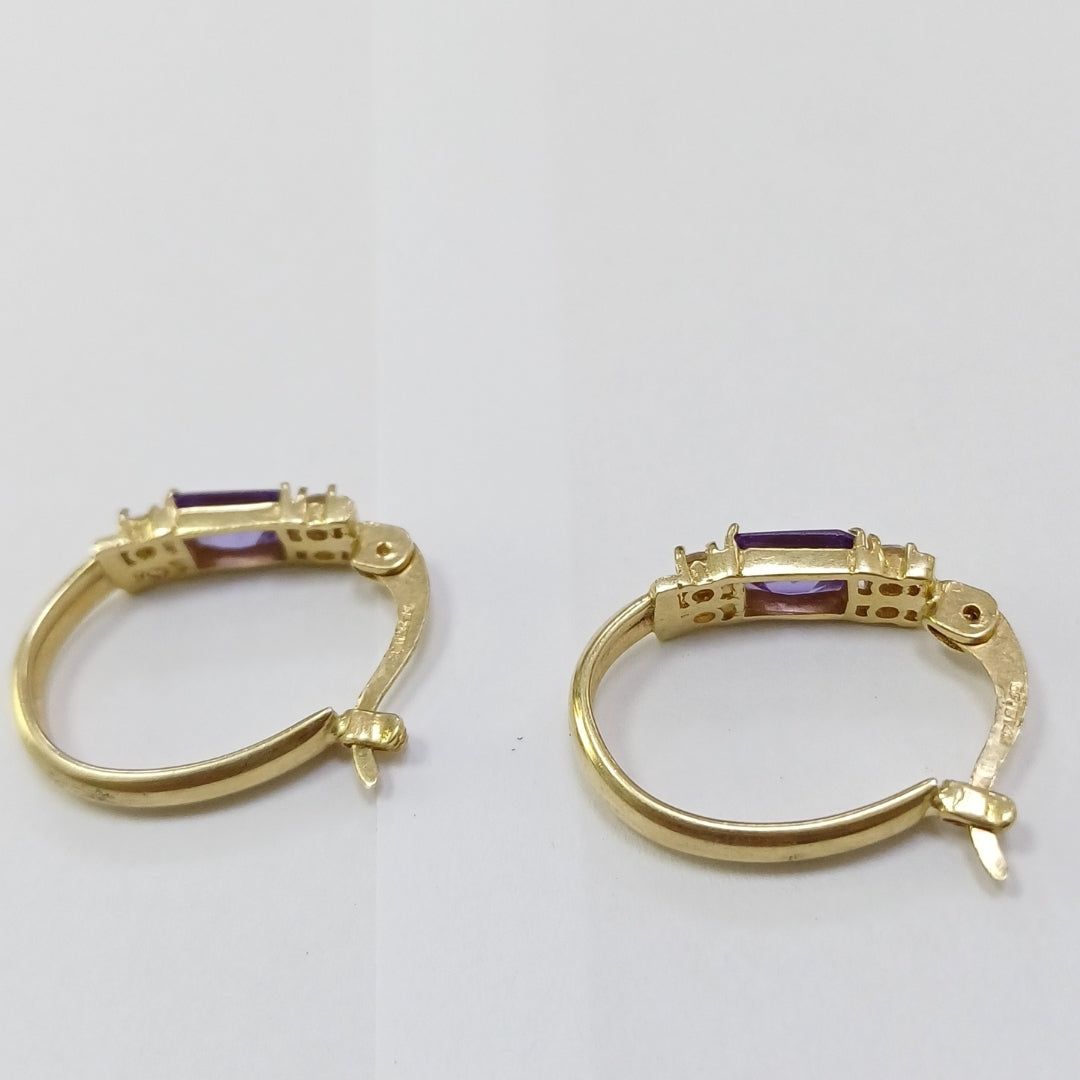 ARRACADAS PAR ORO 14 K 4,60 GRMS (SEMINUEVO)