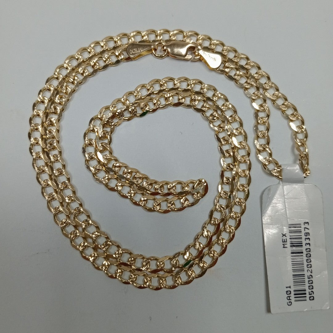 CADENAS BARBADA ORO 14K 55 CM 13 GR (NUEVO)