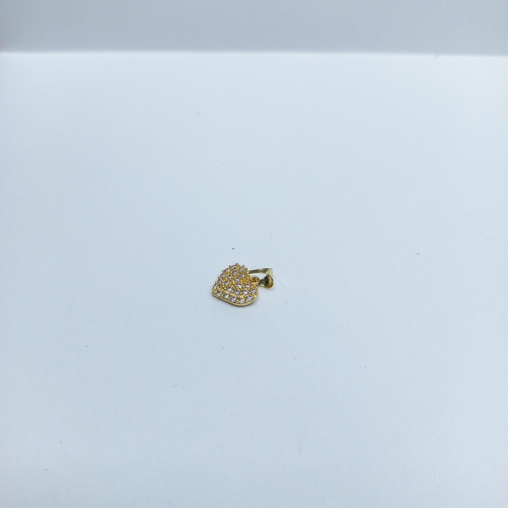 DIJES CORAZON C/CIRCONIA ORO 10K 0.7 GR (NUEVO)