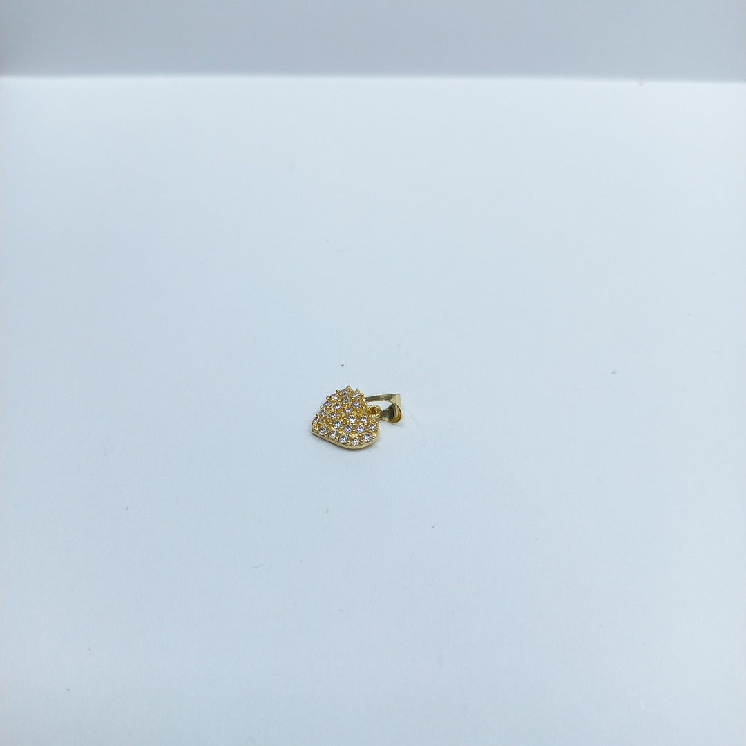DIJES CORAZON C/CIRCONIA ORO 10K 0.7 GR (NUEVO)