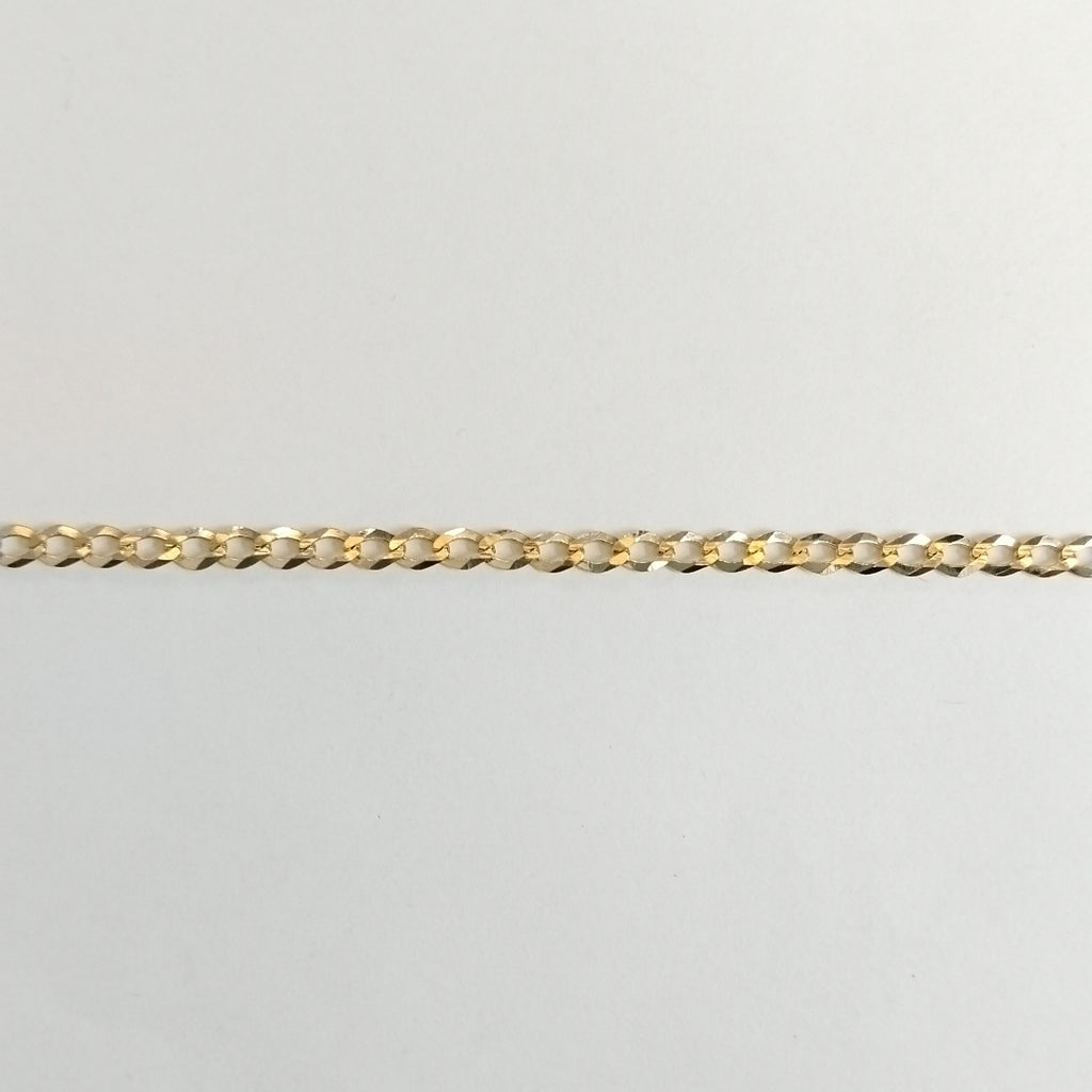 CADENAS TEJIDO BARBADA ORO 14K 60 CM 5.4 GR (NUEVO)