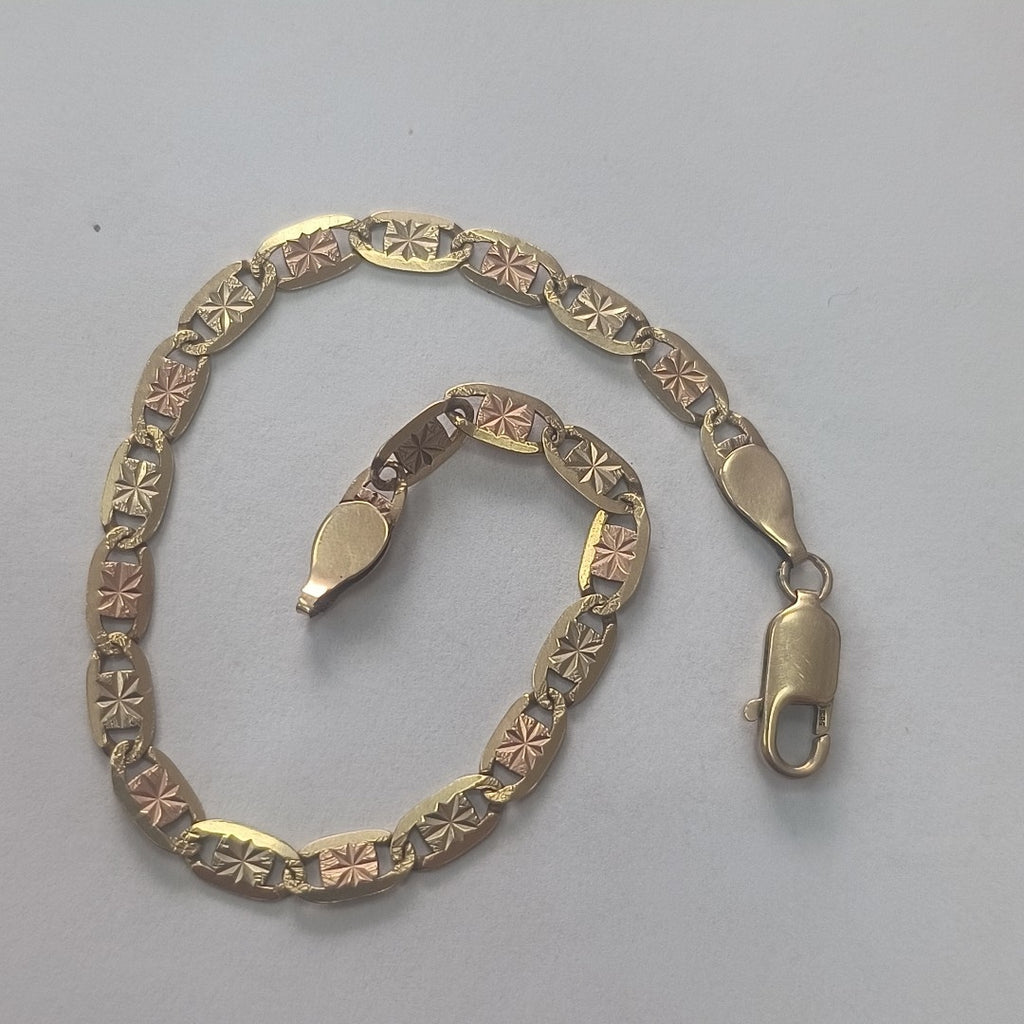 PULSERA ORO, ORO COMBINADO 14 K 5.4 GRMS (SEMINUEVO)
