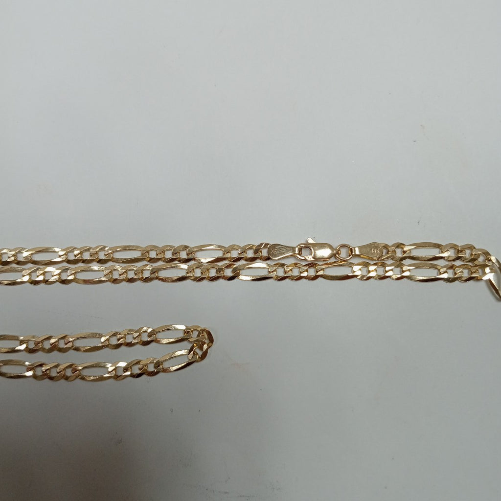 CADENAS TEJIDO 3X1 ORO 14K 60 CM 13.7 GR (NUEVO)