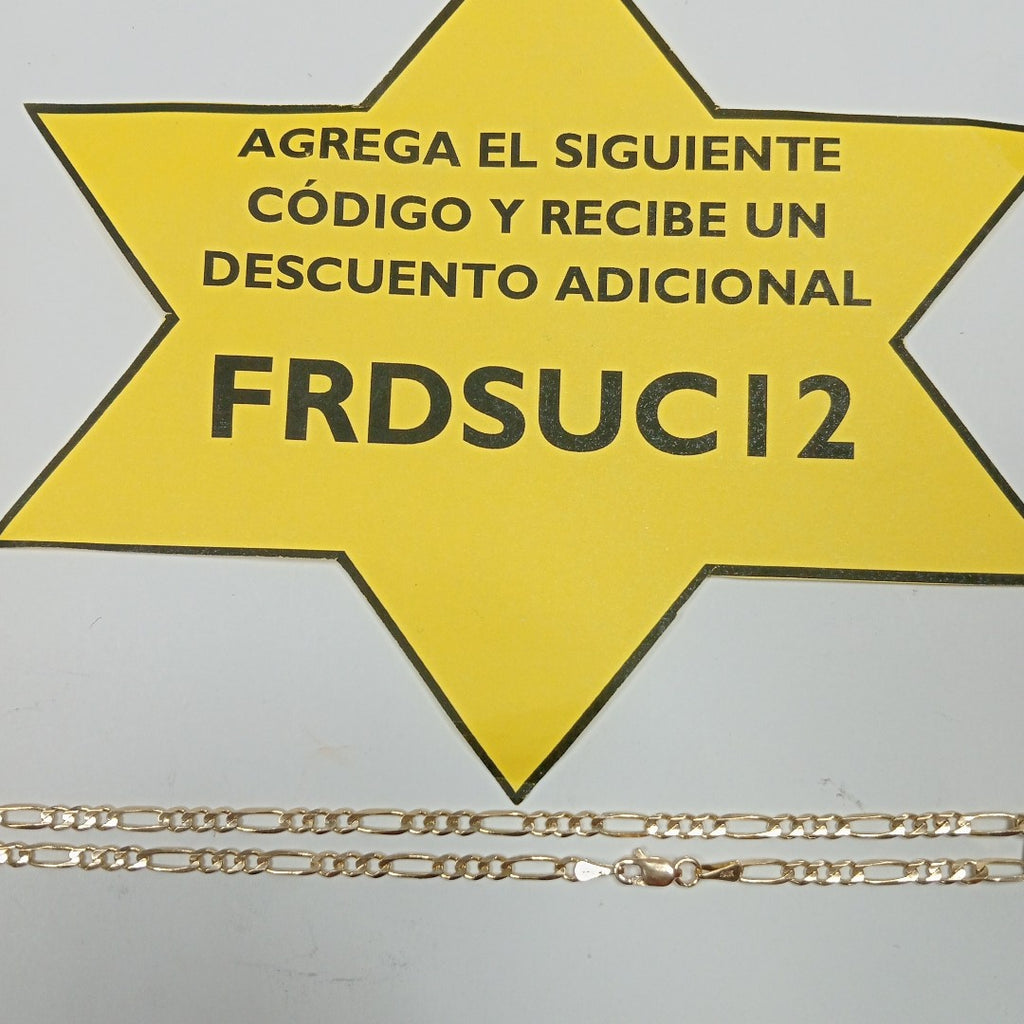CADENAS 3X1 ORO 14K 60 CM 8.8 GR (NUEVO)