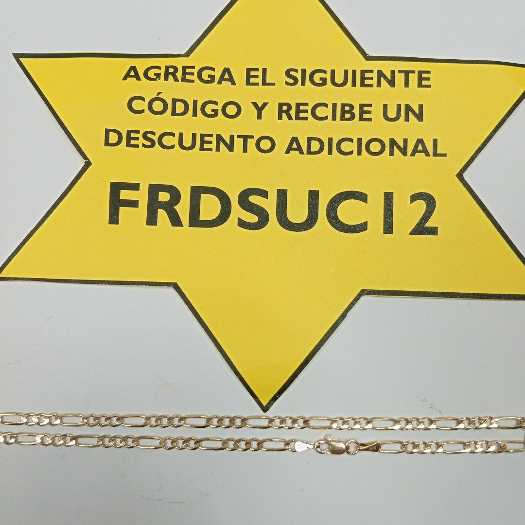 CADENAS 3X1 ORO 14K 60 CM 8.8 GR (NUEVO)